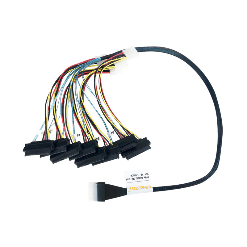 CEACENT SFF8654(SLIMSAS)转SAS(8482)*8 7P