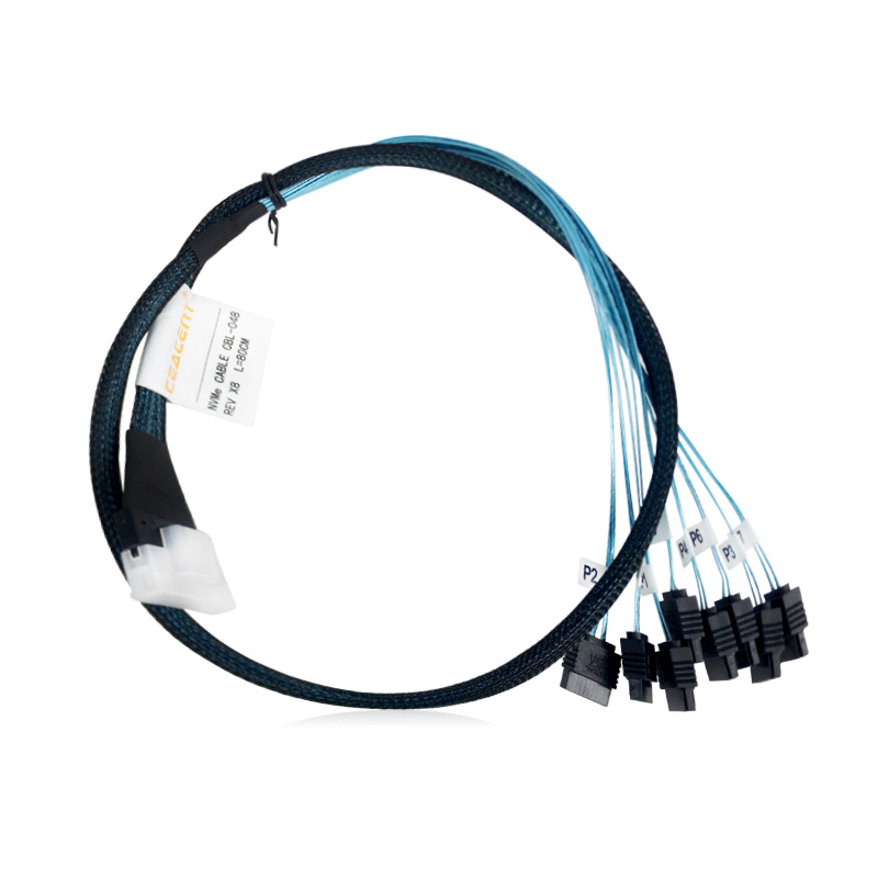 CEACENT SFF8654(SLIMSAS)转SATA*8 7P